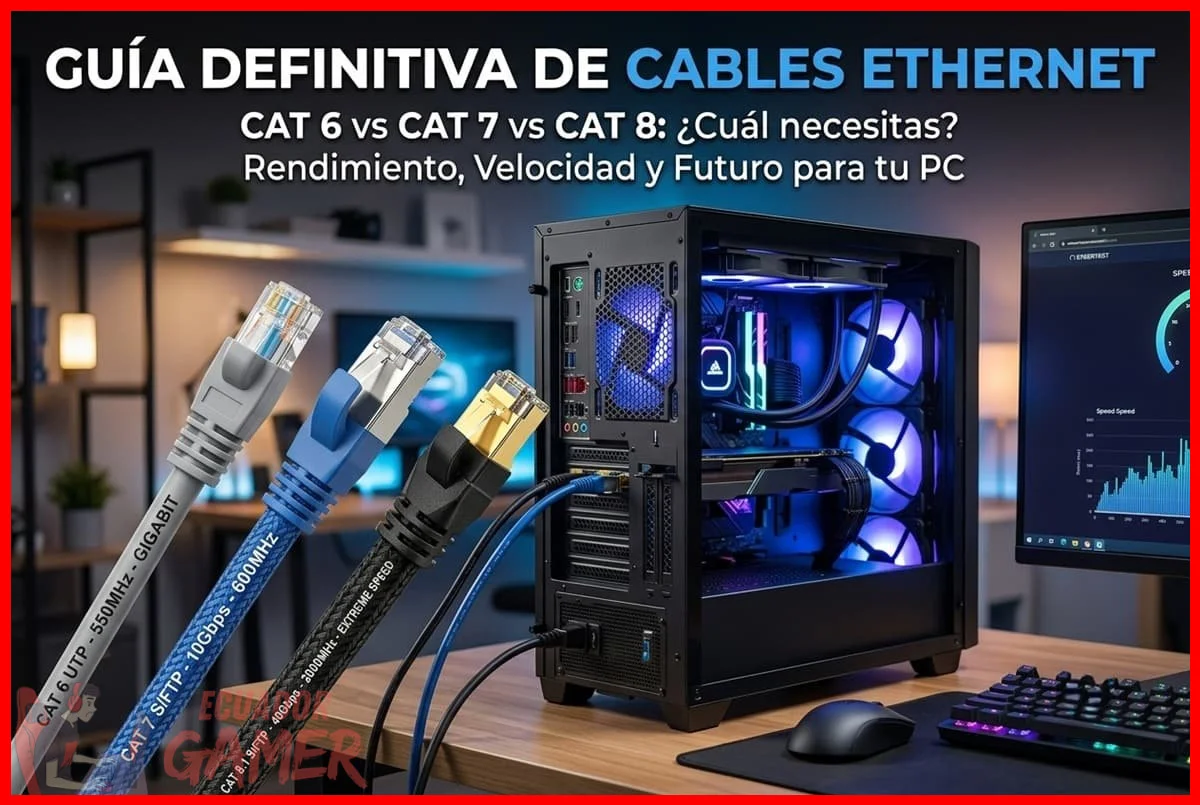 Tener un cable Ethernet de categoría Cat6 o superior para gaming